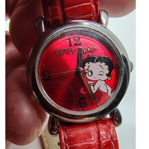 Betty Boop Watch Red Face Ladies Watch
